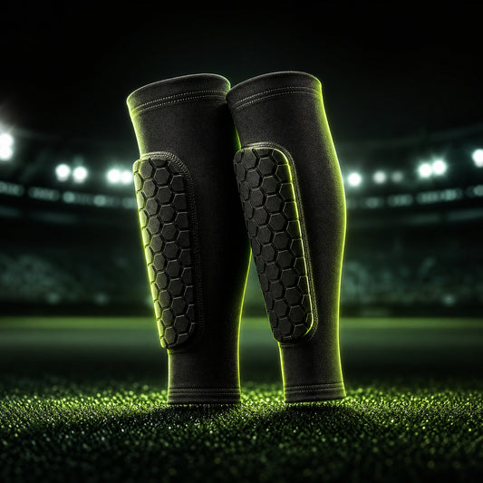 Compression Shin Guard Sleeves — Eleven Squad professional product photo