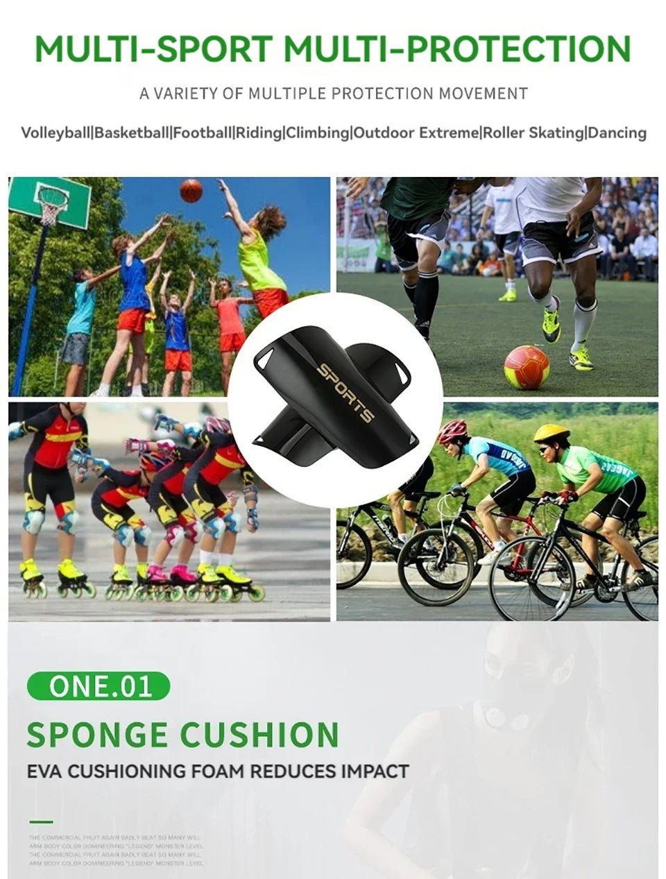 Lightweight Soccer Shin Guards