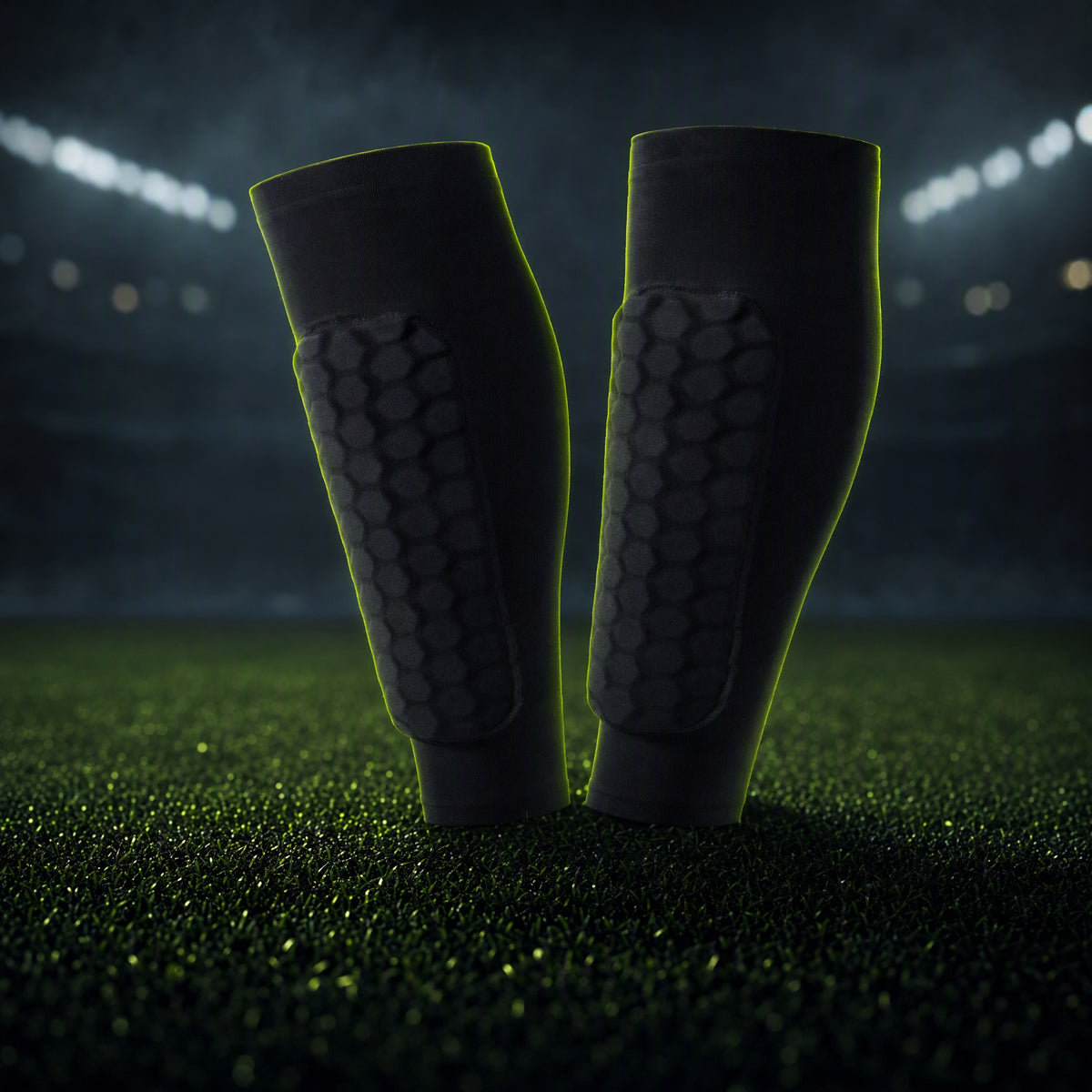 Compression Shin Guard Sleeves — Eleven Squad professional product photo